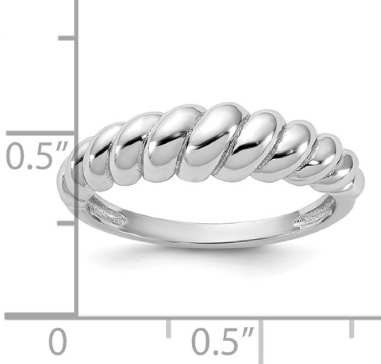 Sterling Silver Twisted band Ring
