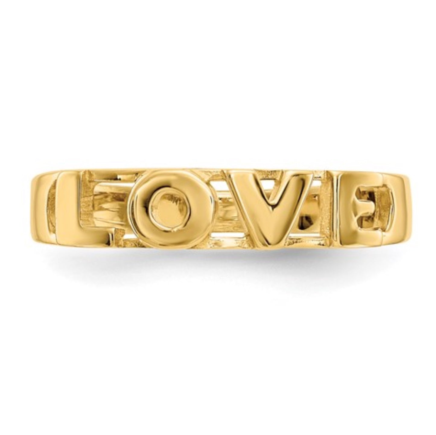 14k Yellow Gold Love Ring