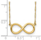 14k Yellow Gold Infinity Necklace