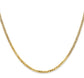 10k 2.2mm Yellow Gold Flat Beveled Curb Chain