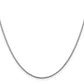 14k 1.1mm White Gold Round Snake Chain