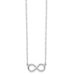 14k White Gold Infinity Necklace