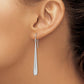 14k White Gold Tear Drop Earrings