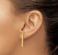 14k Yellow Gold Twisted Cable Earrings
